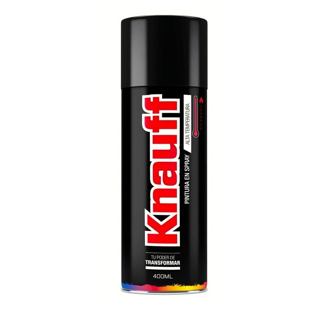 Spray negro mate alta temperatura 