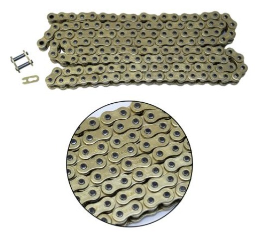 Cadena 428H-142 oring Dorado